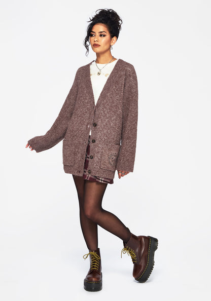 Madeline Embroidered Pointelle Knit Cardigan