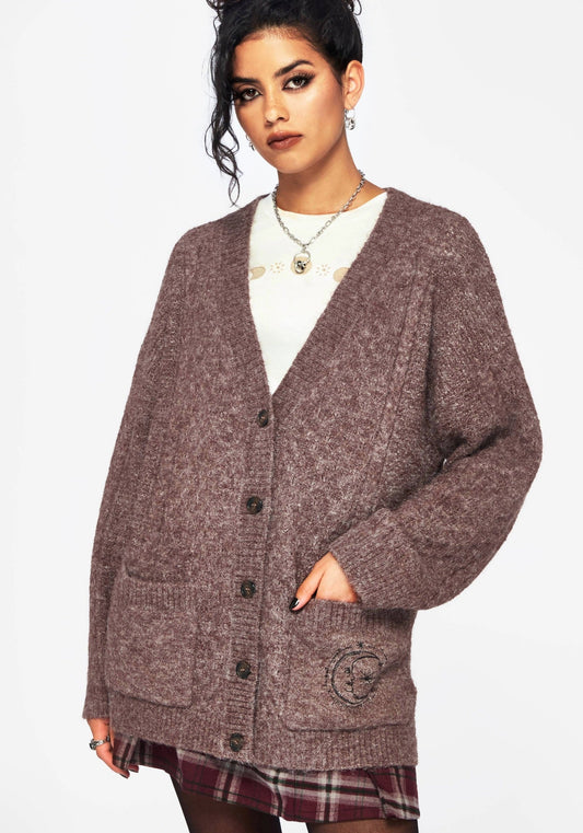 Madeline Embroidered Pointelle Knit Cardigan