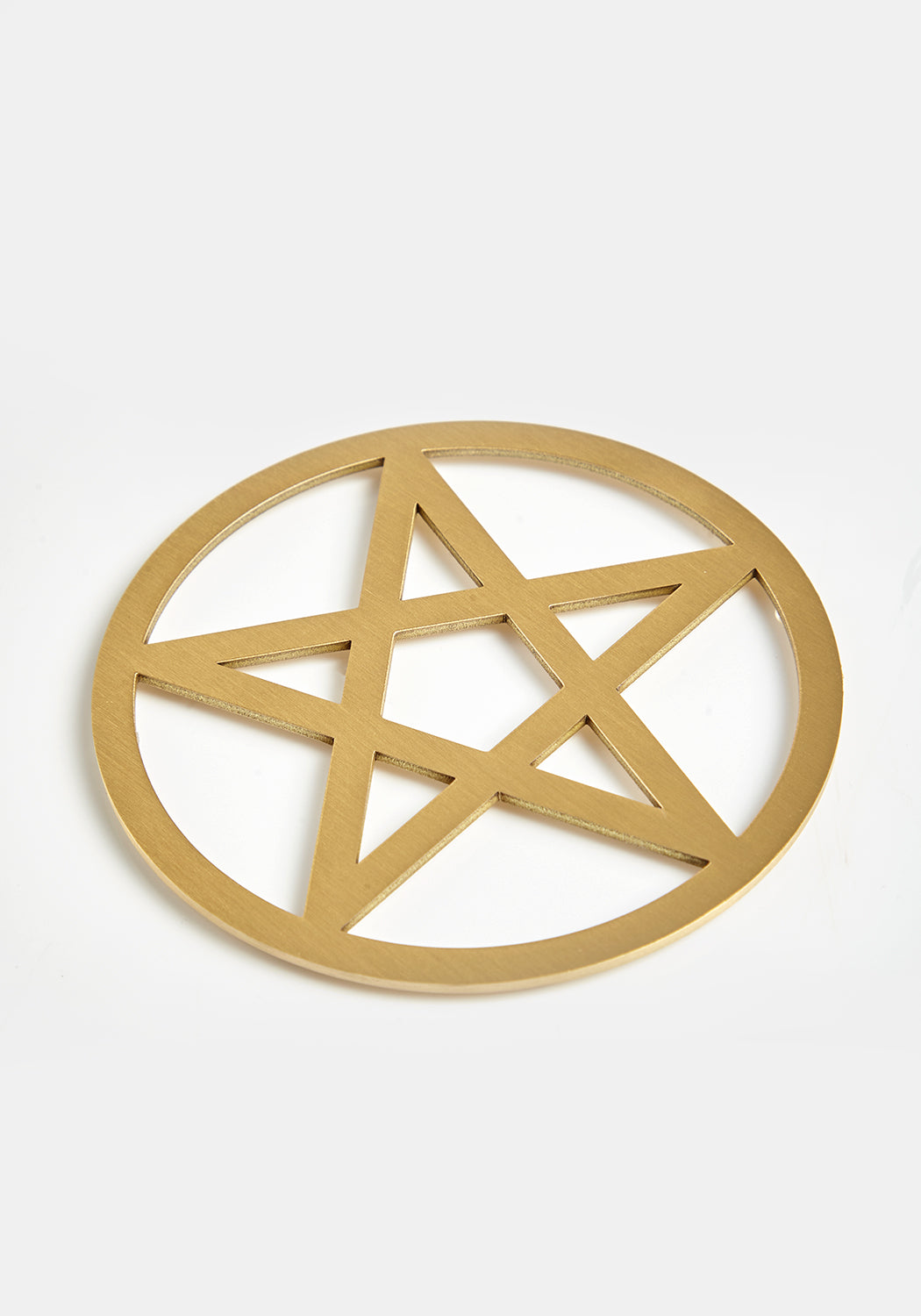 PENTAGRAM BRASS COASTER