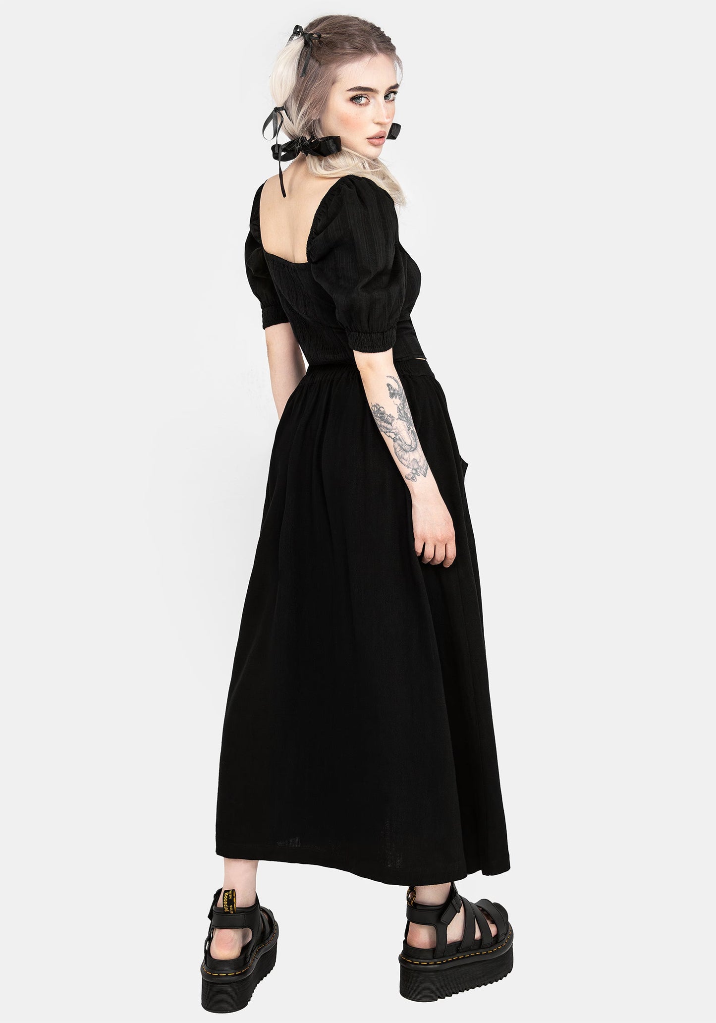 Gorse Cotton Puff Sleeve Blouse Top