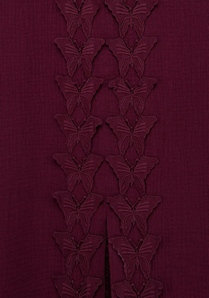 Psyche Textured Midi Skirt