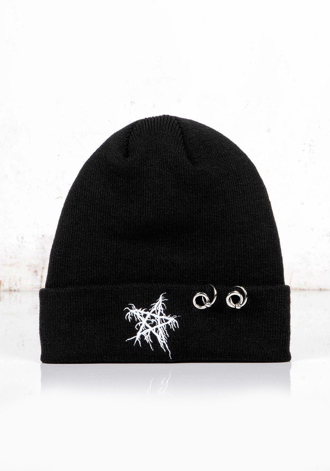 Pentagram Beanie Black