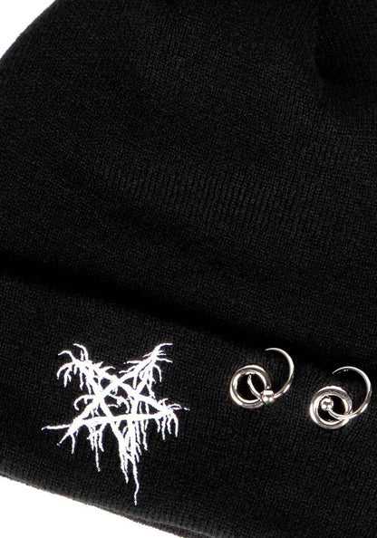 Pentagram Beanie Black