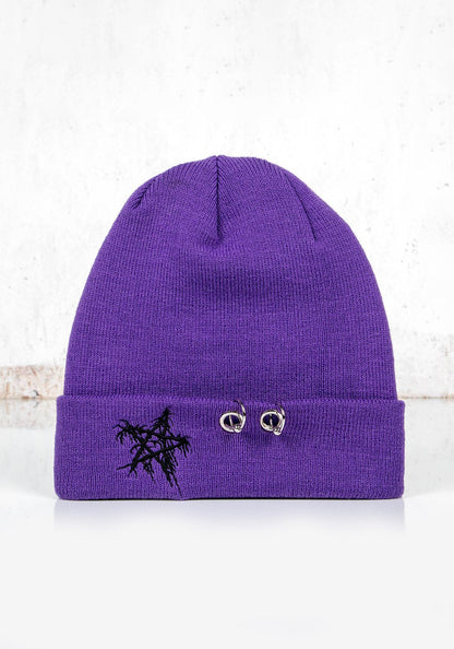 Pentagram Beanie Purple