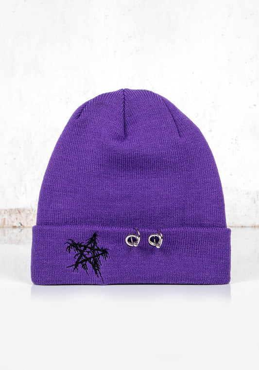 Pentagram Beanie Purple