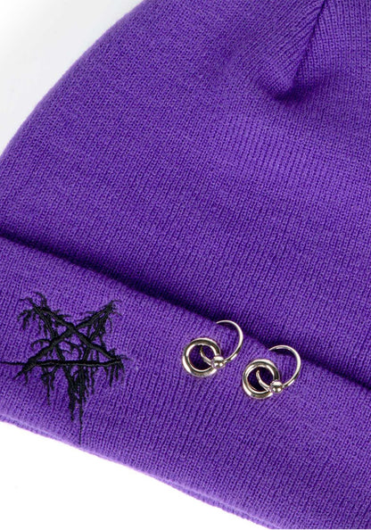 Pentagram Beanie Purple