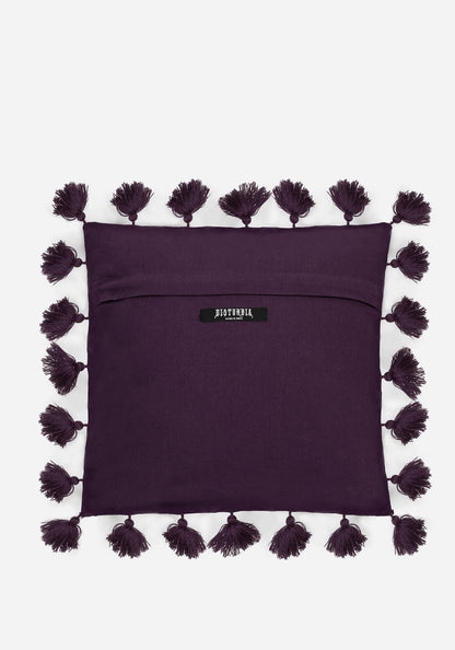 Toadstone Frog Tassel Edge Square Cushion