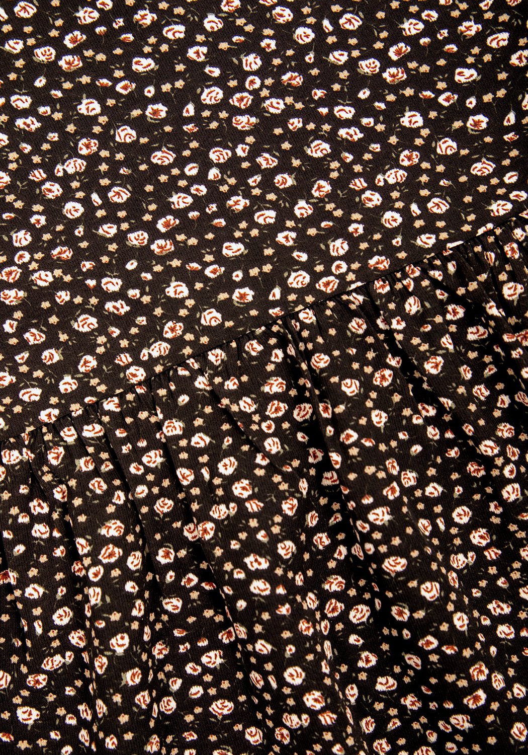 Moon Flower V Neck Smock Dress