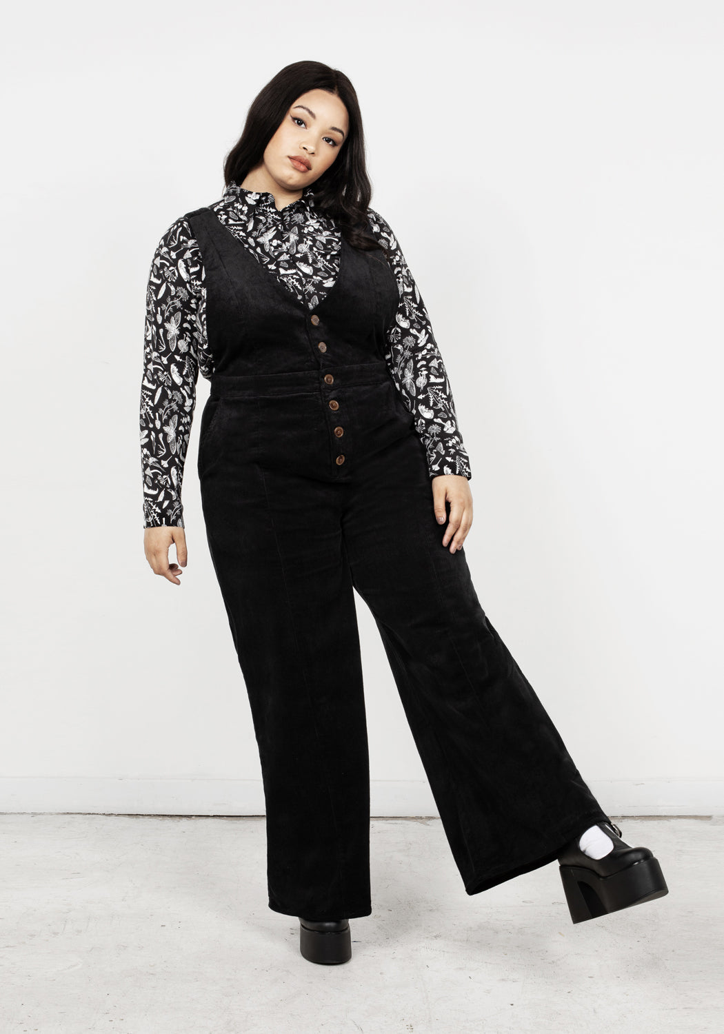 Janis Flared Cord Dungarees