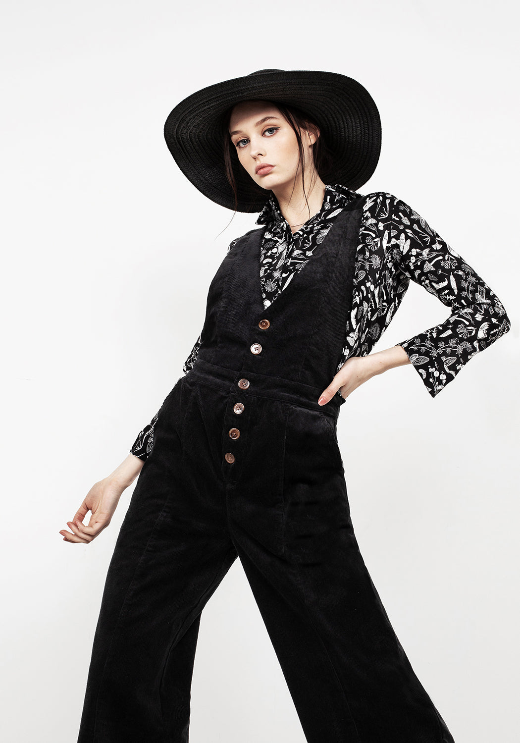 Janis Flared Cord Dungarees