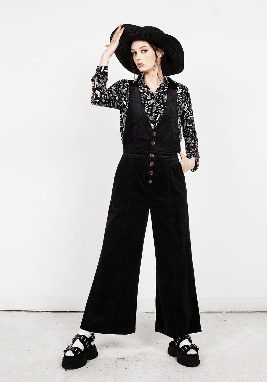 Janis Flared Cord Dungarees