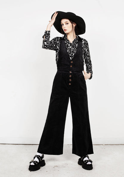 Janis Flared Cord Dungarees