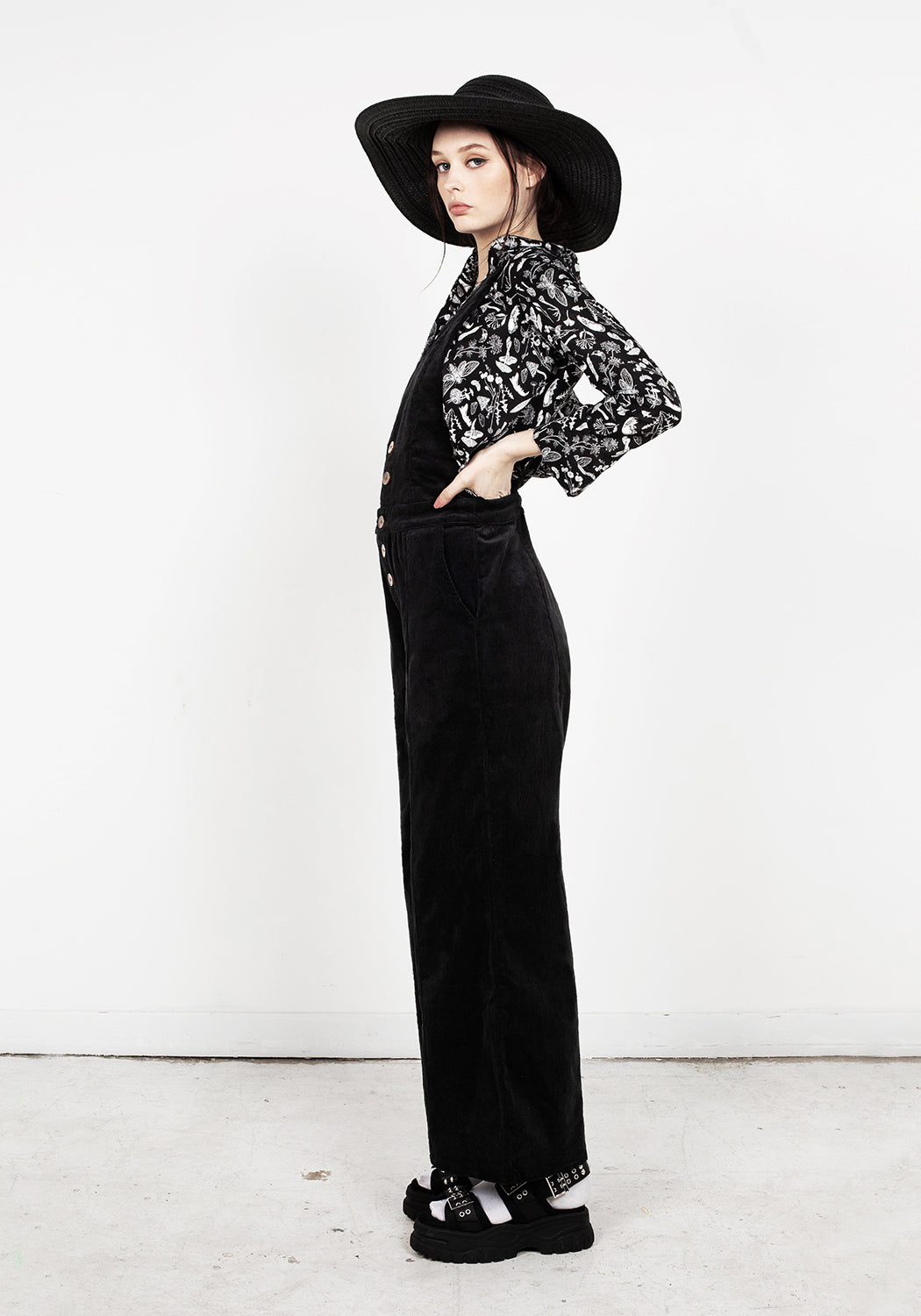 Janis Flared Cord Dungarees