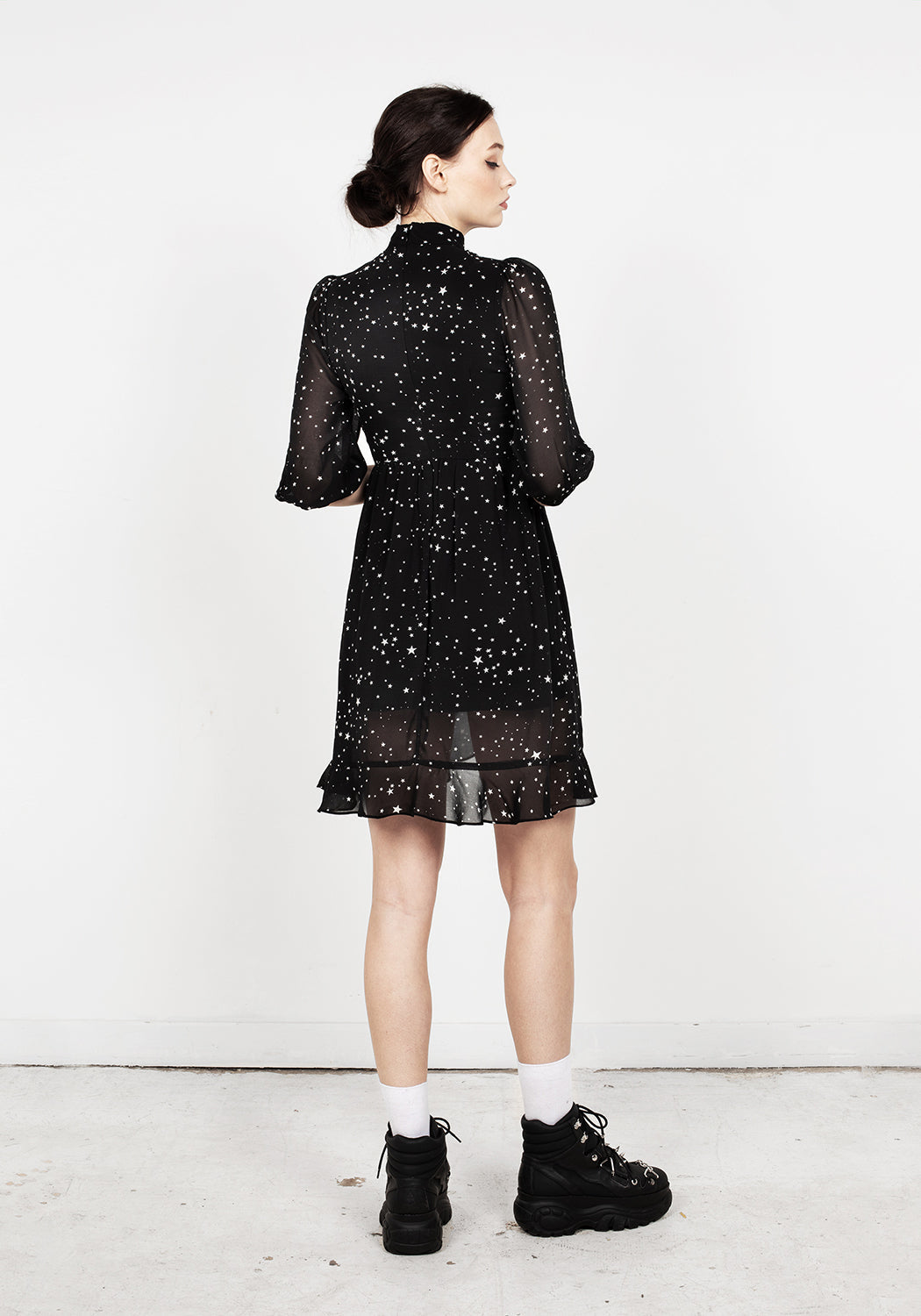 Cosmos High Neck Dress
