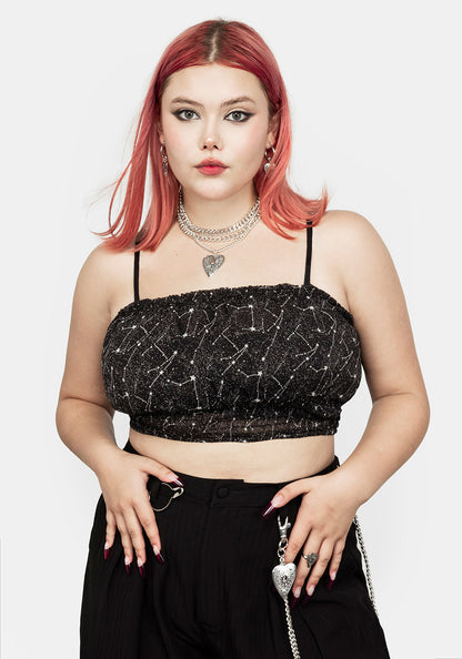 Spectral Ruched Crop Top