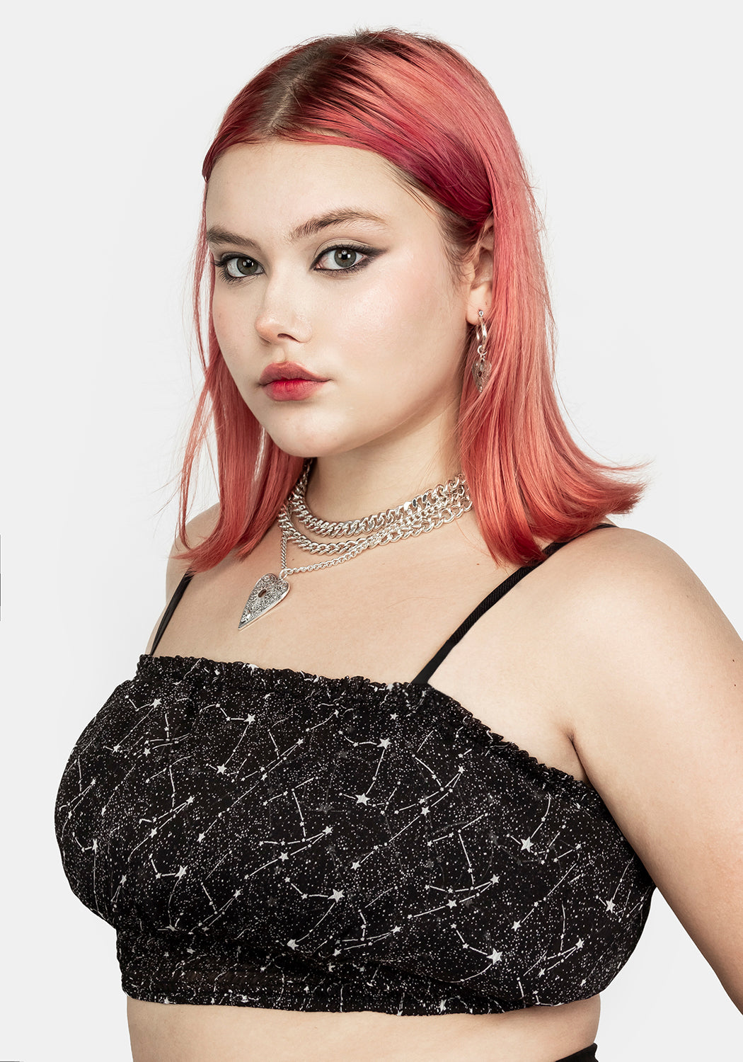 Spectral Ruched Crop Top