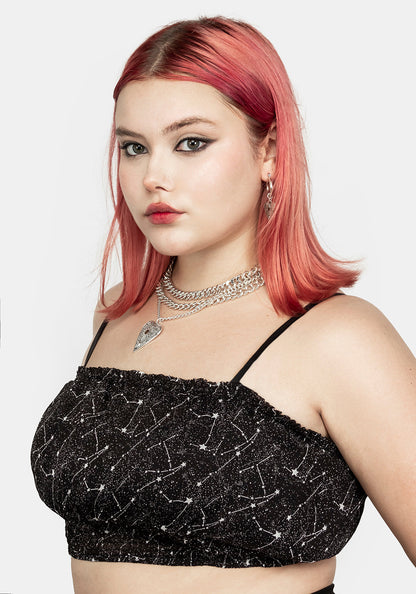 Spectral Ruched Crop Top