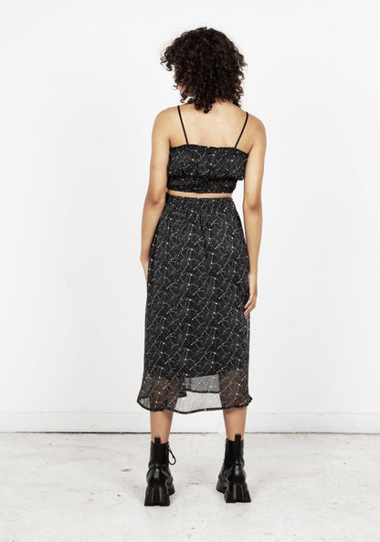 Spectral Ruched Crop Top