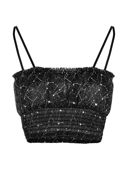 Spectral Ruched Crop Top