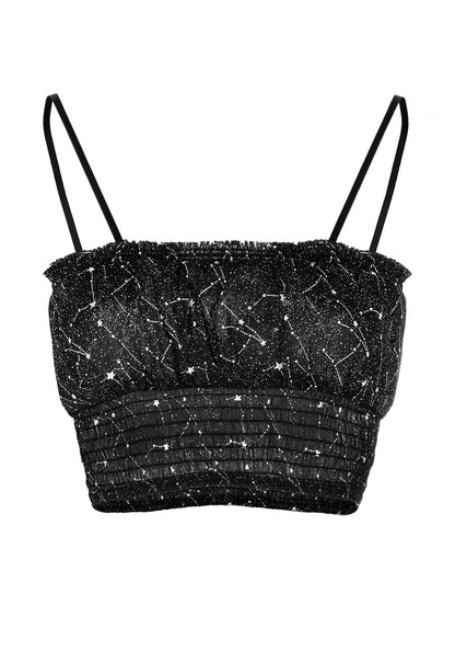 Spectral Ruched Crop Top