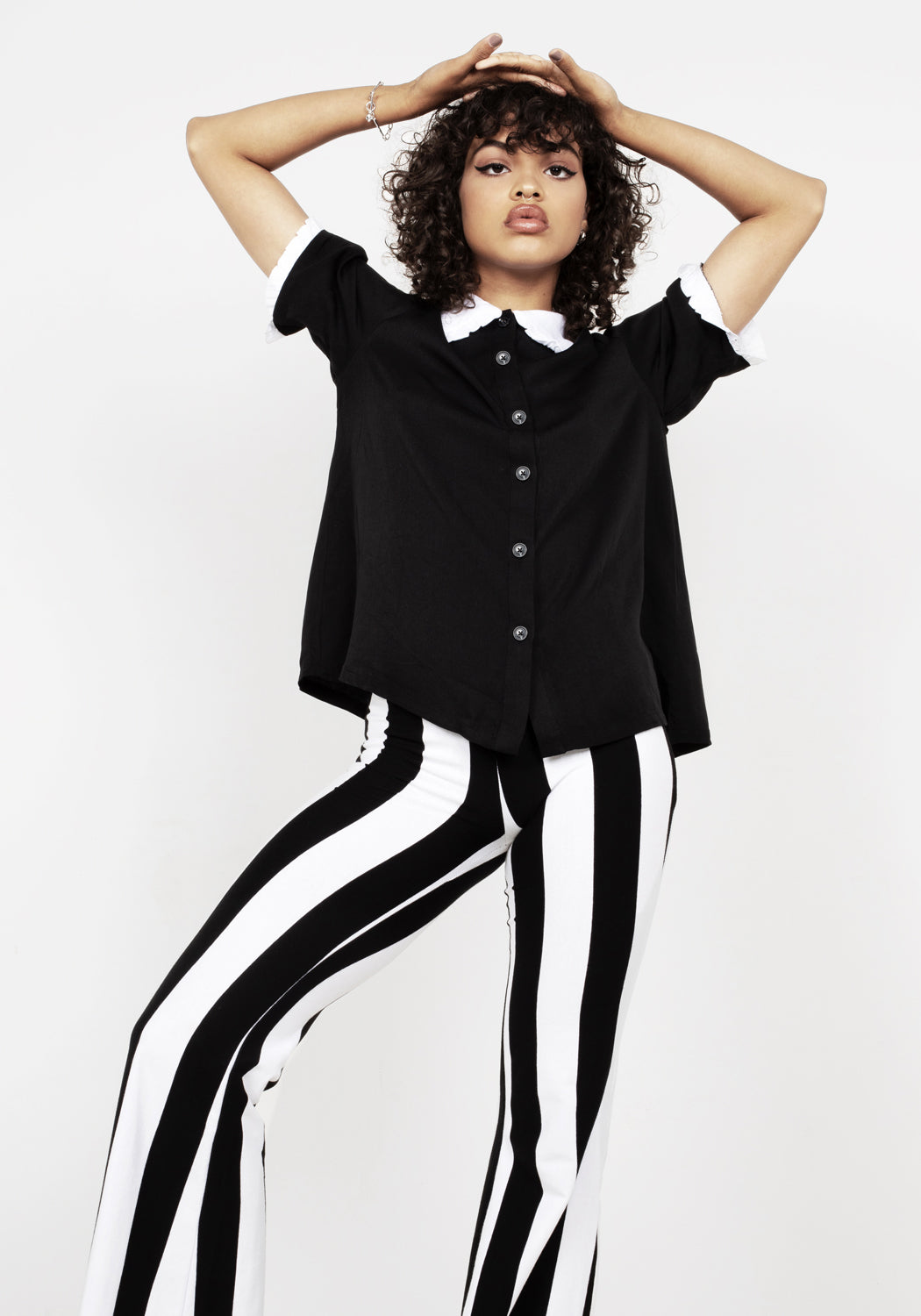 Afterlife Stripe Jersey Flares