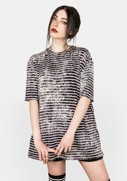 HAZE STRIPE OVERSIZED TEE