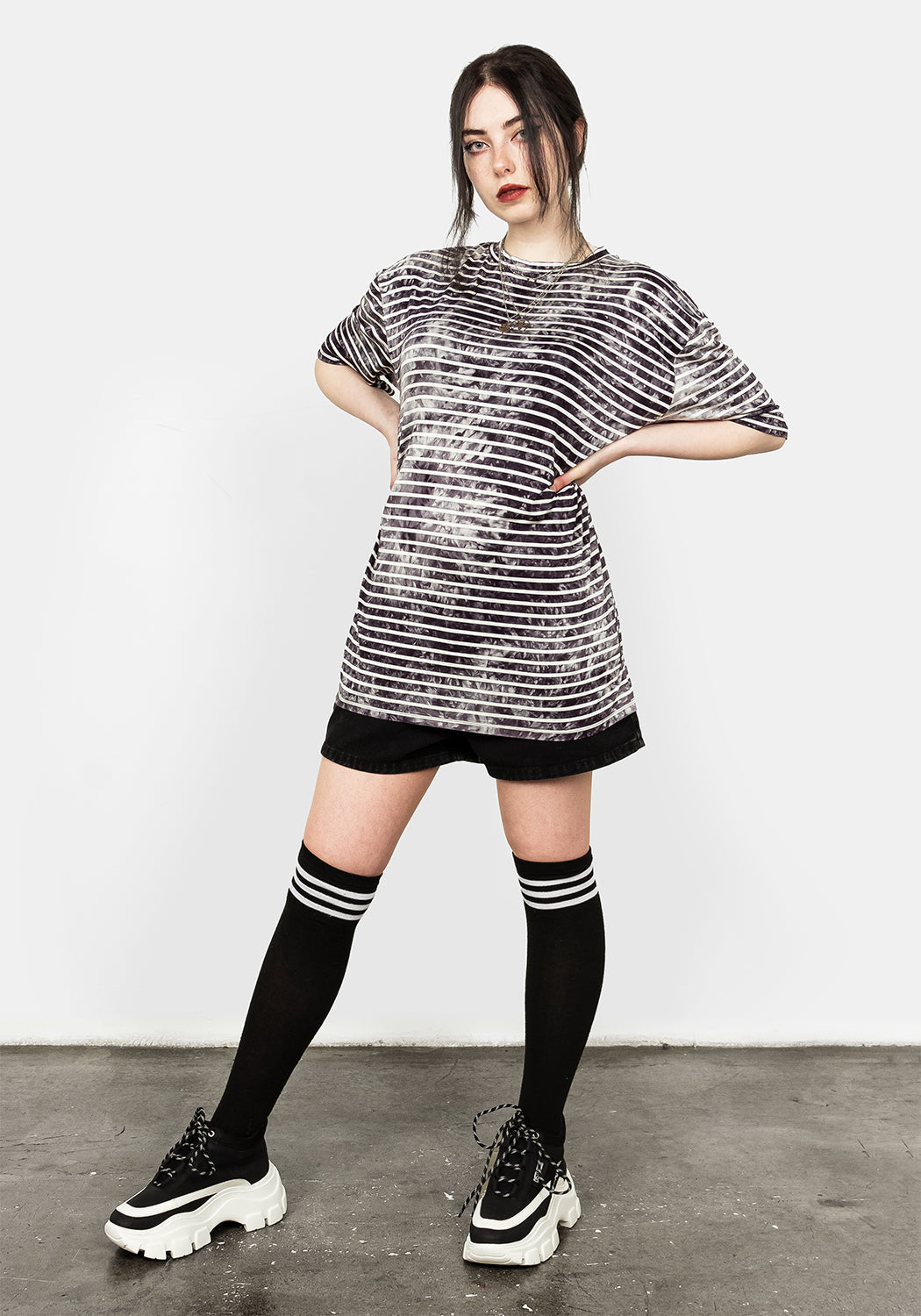 HAZE STRIPE OVERSIZED TEE