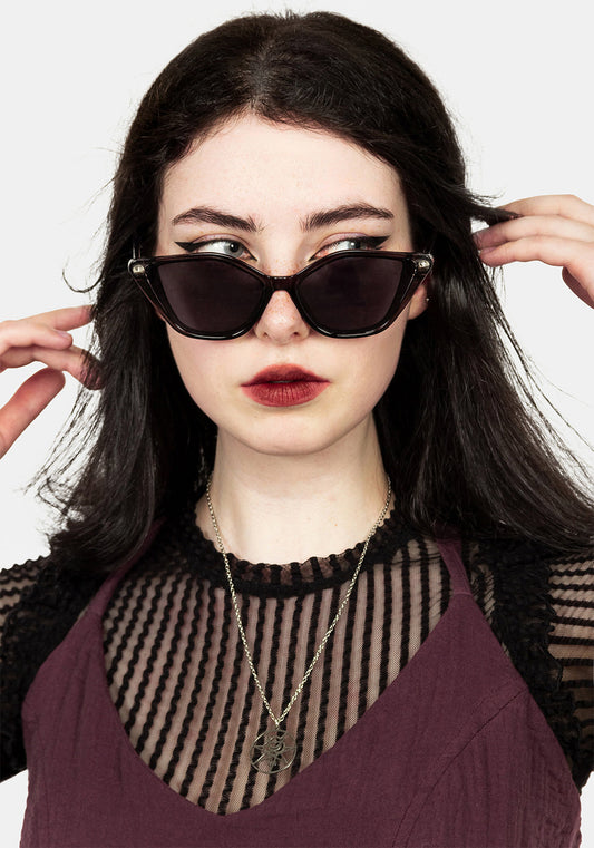 Studded Cat Eye Sunglasses