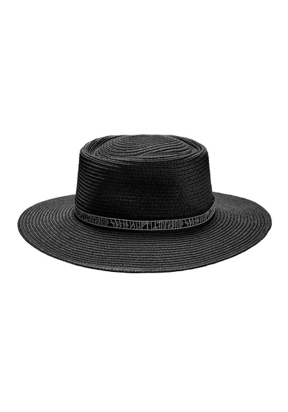 RUNE EMBROIDERY BOATER HAT