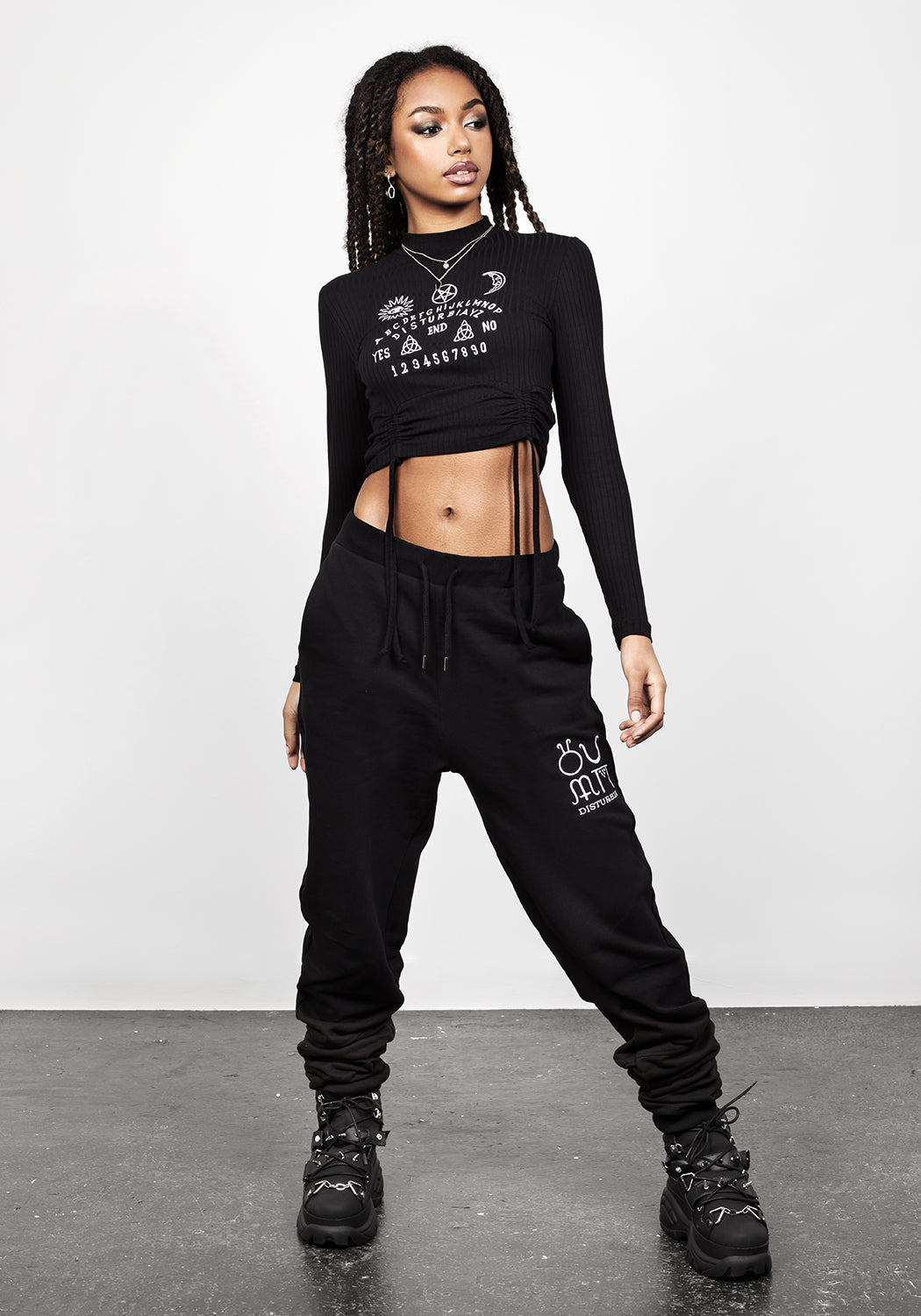 VALEFOR RUCHED CROP TOP