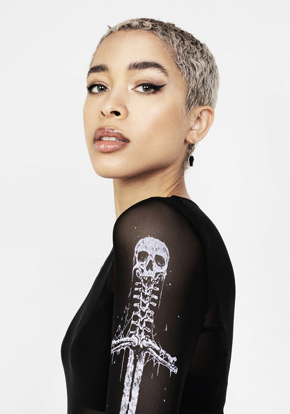 XENOMORT MESH BODYSUIT