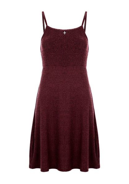 MUNDI SHIRRED MIDI DRESS