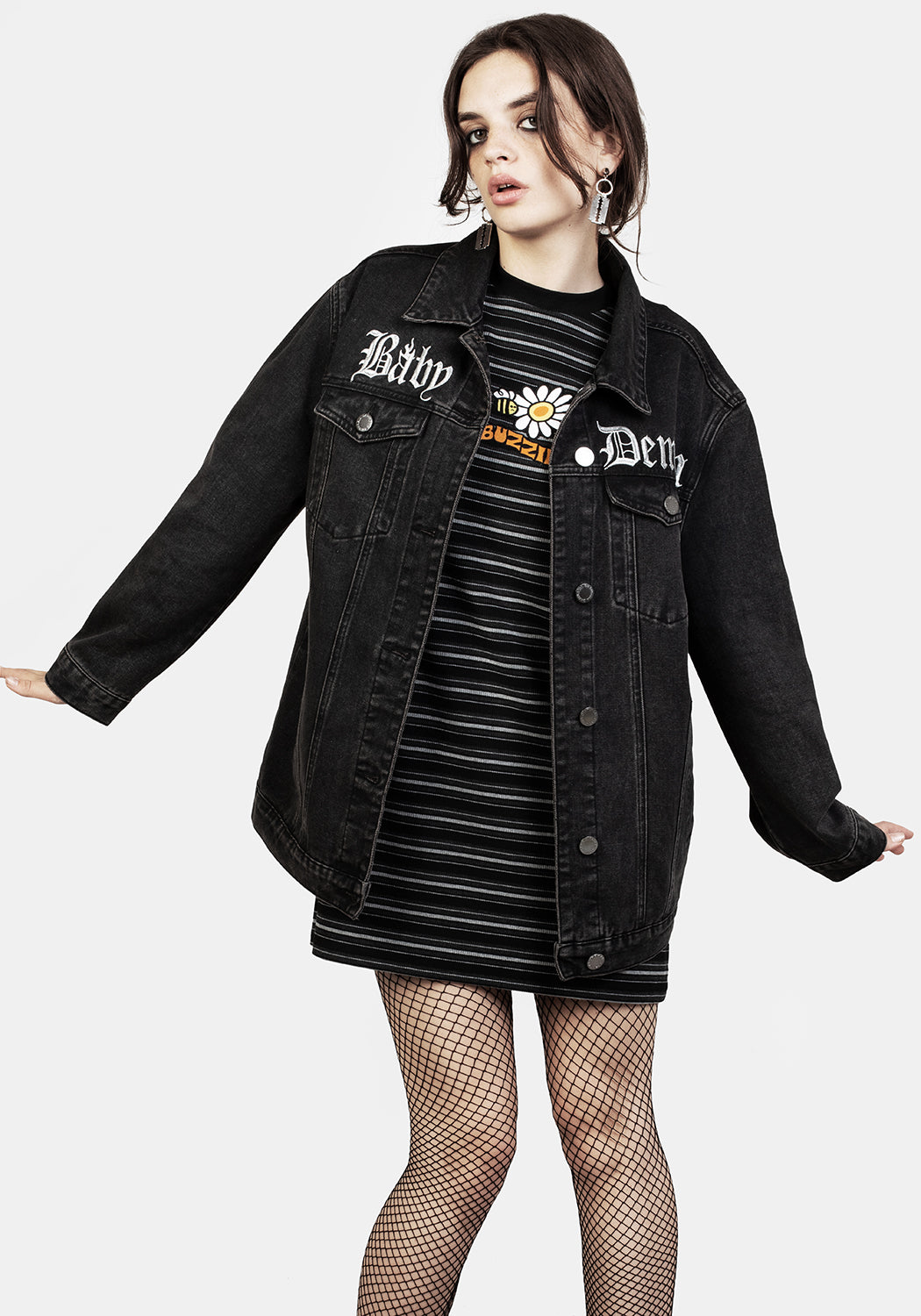 Buzzin Stripe Tee Dress