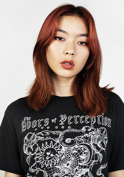 Perception Black Garment Washed T-shirt