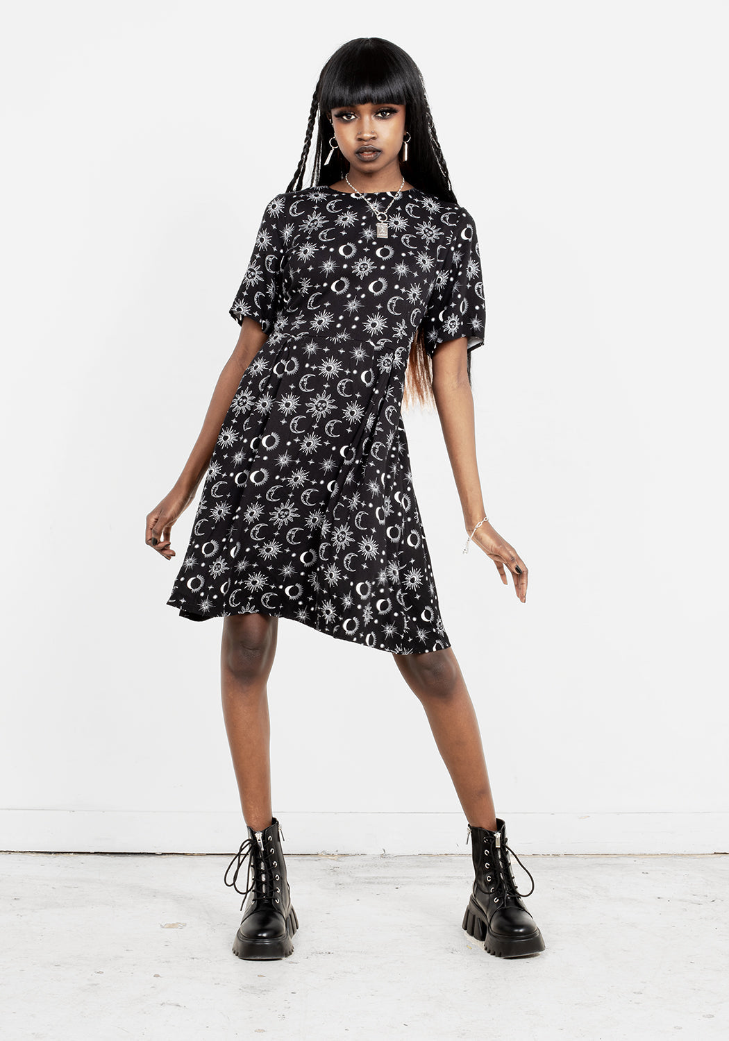 MOONBEAM SKATER DRESS