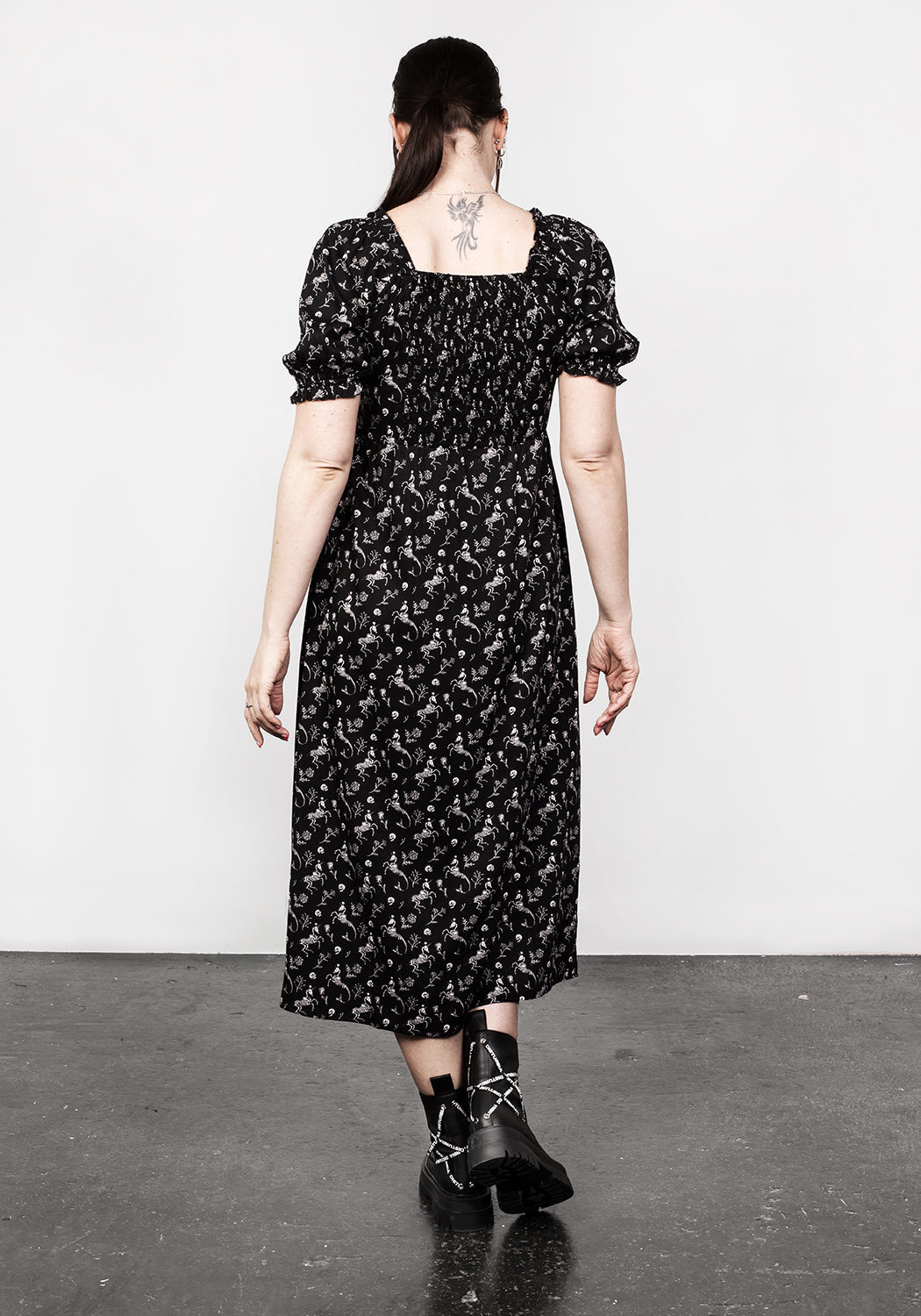MAKEBELIEVE LACE UP MIDI DRESS