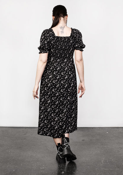 MAKEBELIEVE LACE UP MIDI DRESS