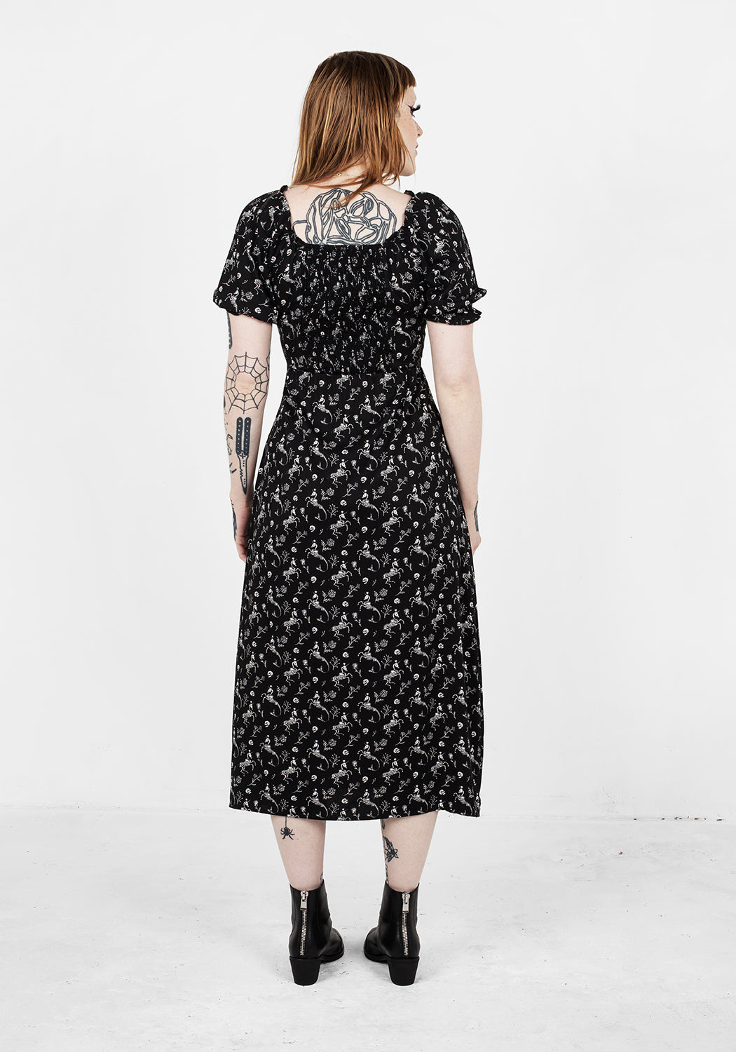 MAKEBELIEVE LACE UP MIDI DRESS