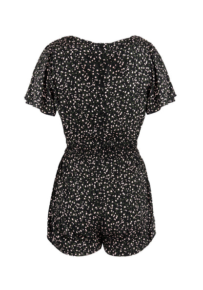 VALLEY FRILL PEPLUM PLAYSUIT