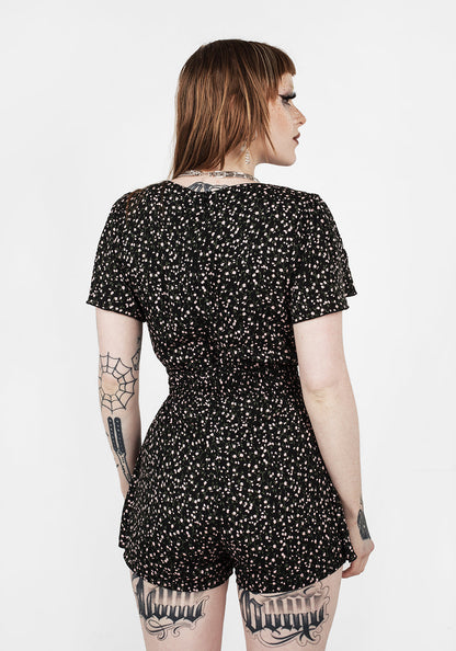 VALLEY FRILL PEPLUM PLAYSUIT