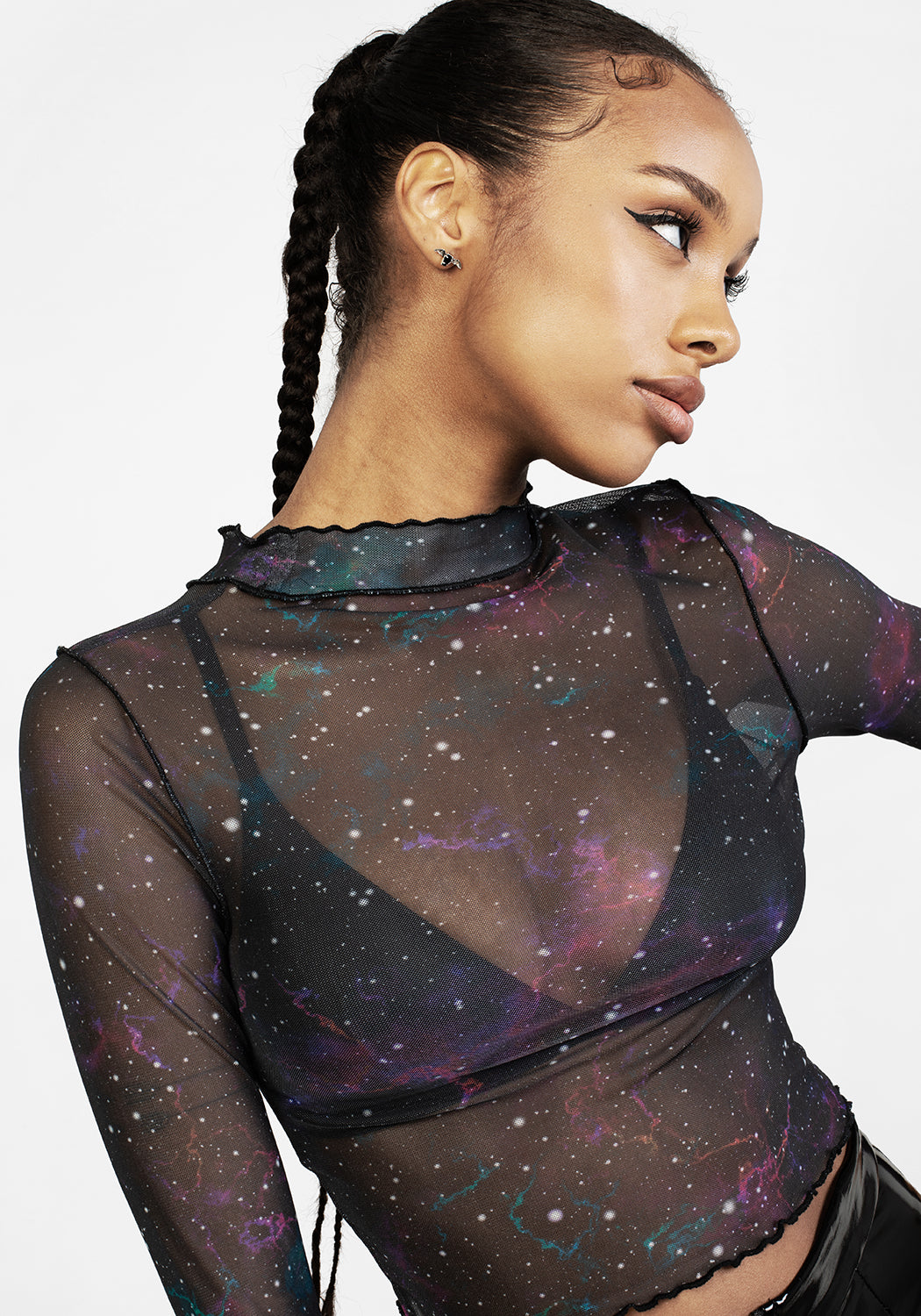 Kaleido Mesh Crop Top