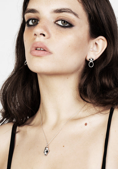 Sphynx Silver Pendant Necklace