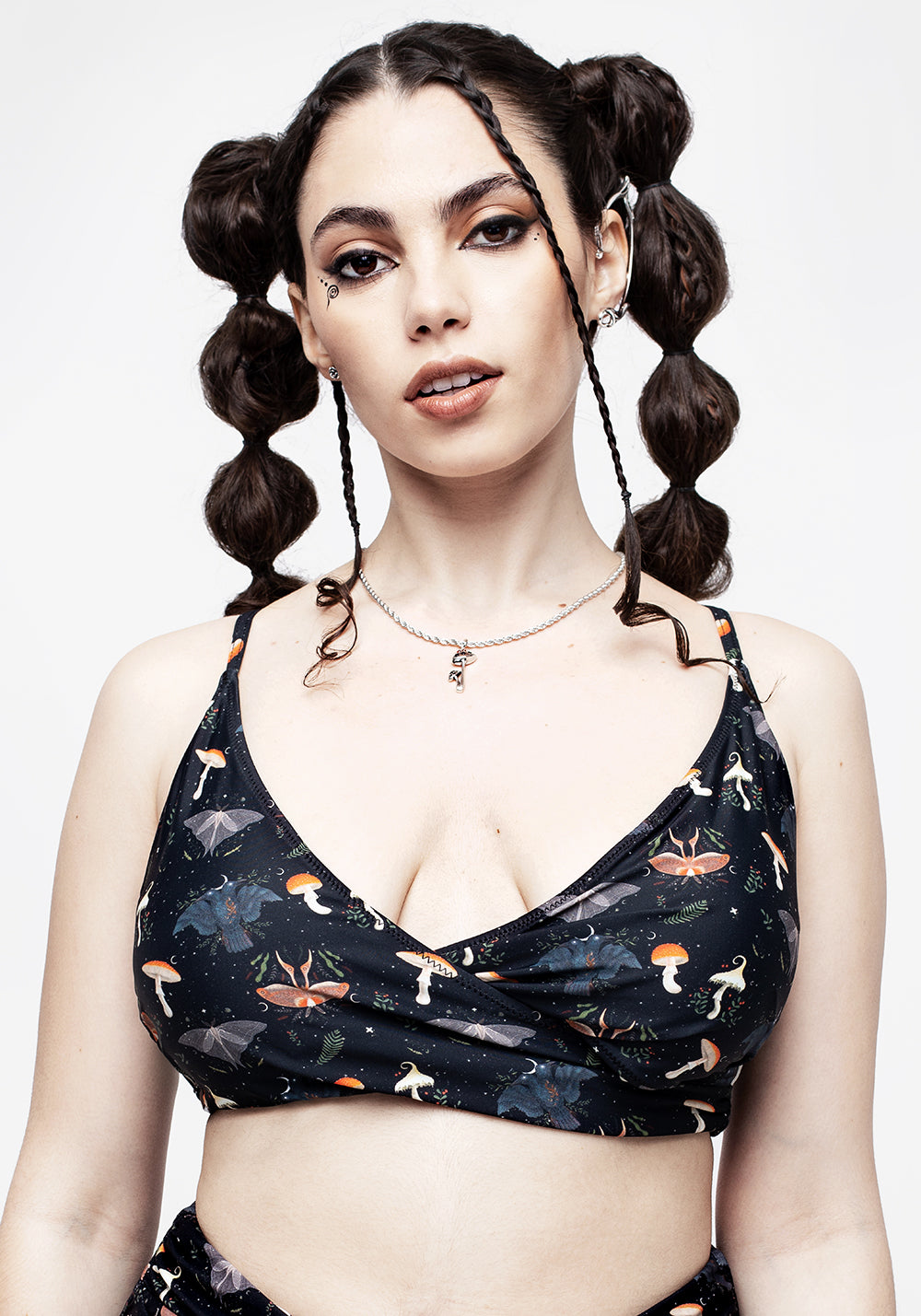 Luna Moth Twist Bikini Top