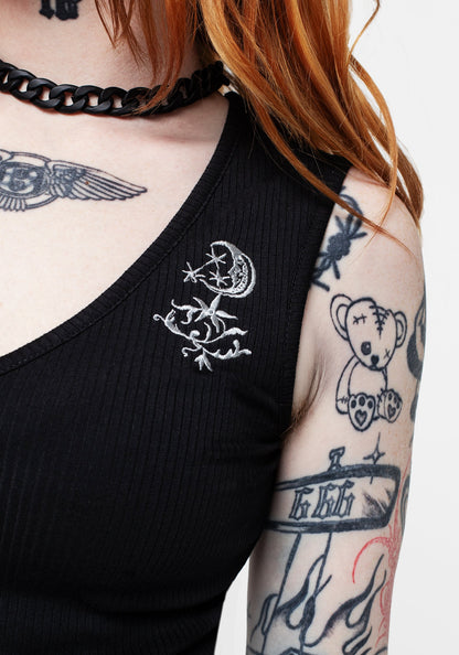 Moonflower V-Neck Vest Top