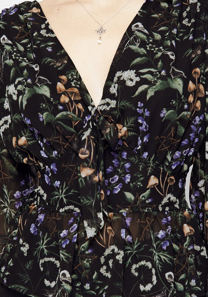 Vesna Chiffon Peplum Top