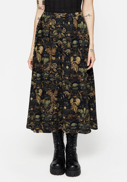 Rebirth Button Up Midi Skirt