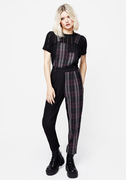 Gambit Spliced Check Dungarees