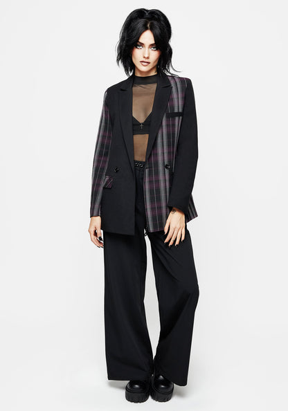 Gambit Spliced Check Blazer