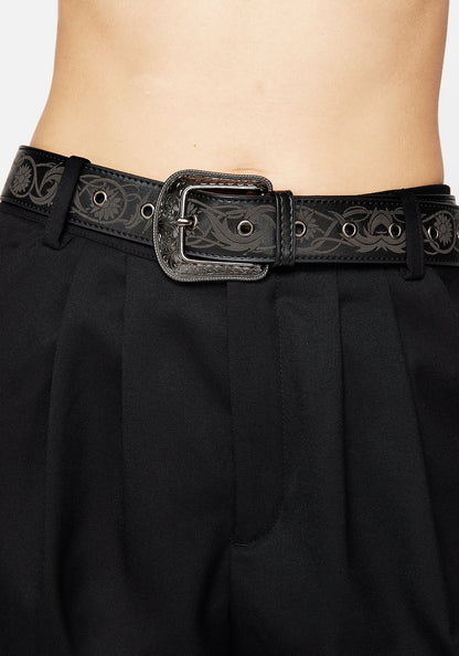 Illuminate Debossed Buckle Belt