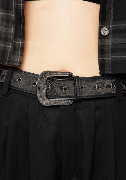 Illuminate Debossed Buckle Belt